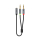 Kabel i złączka UNITEK Adapter Jack 3.5mm - 2x Jack 3.5mm Y-C957ABK